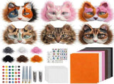 37 Pcs Therian Mask Kit, White Cat Masks DIY to Paint Furry Animal Mask for Halloween Masquerade V1237-ZY00B0DT9LYFN3