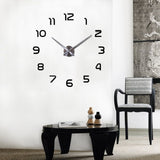 Big DIY Wall Clock Modern Simple Design Large Clocks Personality Acrylic Mirror Wall Clock Home V1369-AZ3-W-18246