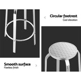 Gardeon 2x Outdoor Bar Stools Aluminum FF-CHAIR-AL82-X2