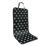 4 Pcs Black with Paw Waterproof Pet Car Seat Cover - Scratch-Resistant Oxford Cloth for Dogs and V888-ELOSUNG23377