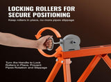 Pipe Stand with Roller Head 2500 LBS Load for 2-36 inches Pipes 45 Steel V952-ZXGDZCZJ35YCQ3B2SV0