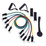 11-Piece Resistance Bands Set for Yoga and Rehab, MultiColor V1237-ZY-506-0323