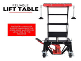 Motorcycle Scissor Lift Stand 136kg Hydraulic Motorbike Lifter Dirt Bike Jack V379-MOTOSCRLIFT001