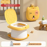 Car Folding Potty, cute cartoon design, folds in seconds for easy carrying, widened seat ring for V1232-LYZDMT002