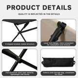 Folding Double Camping Stool Black V728-OBA1005008919478327