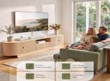 Artiss 220cm TV Unit Rounded Edge Slide Side Cabinet Door Pine FURNI-N-TV220-WD-AB