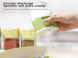Salt and Pepper Shaker Set with Dose Button - 0.5g per Press - Precise Seasoning Dispensers - Glass V1258-DP02-BOL-208