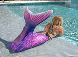 Children's Mermaid Tail for Swimming with Monofin, Purple, Adult Size XL, Compatible with Water Play V1188-TR101-07347-4