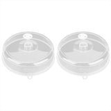 2pcs Microwave Cover PP Reusable Safe Harmless Food Guard Lid for Heat Preservation V1294-YM0901-3118210256011