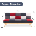 3 Seater Modular Linen Fabric Wood Sofa Bed Couch - Multi-colour SOFA-M40