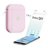 Portale Label Printer Wireless Bluetooth Label Maker Machine with Label Paper Pink V1263-JX-7263-3
