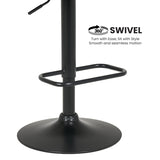 Sarantino Bentwood Walnut Barstool Leather Seat and Metal Base BAR-STL-MLM-081
