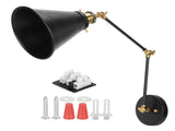 Wall Sconce E27 Vintage Industrial Metal Wall Lamp Arm Adjustable Bedside Reading Light AC85265V V1294-YM0901-3119210015811