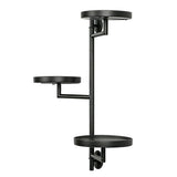 Rotating Window Wall Plant Holder 3 Tiered Metal Floating Shelf for Flower Pots Presents Home V1294-YM0901-3115250103311