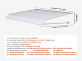 Aluminum Awning 1219 1066 mm, Durable Window Awning Door Canopy, Lightweight and Stable Aluminum V952-JSGDSZYP48IN8SUGTV0