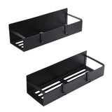 2PCS Magnetic Spice Rack for Refrigerator Strong Magnetic Shelf with 4 Removable Hooks for Holding V1294-YM0901-3118240180211