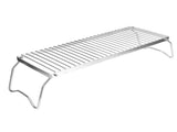 Folding Campfire Grill Portable Stainless Steel Barbeque Cooking Rack Grate Grid V1294-YM0901-3111200229711