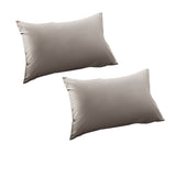 Accessorize Stone 400TC Bamboo Cotton Pair of Standard Pillowcases 48 x 73 + 15cm V442-HIN-PILLOWC-BAMBOOCOTTON-STONE-ST