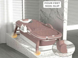 CARLA HOME Foldable Bathtub Adult - Collapsible Soaking Tub - Pink - Folding Bathub LSB-36496