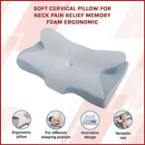 Soft Cervical Pillow for Neck Pain Relief Memory Foam Ergonomic V63-844511