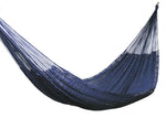 Outdoor undercover cotton Mayan Legacy hammock King size Blue V97-TKBLUE