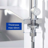 Cold Water Faucet for Kitchen with 304 Stainless Steel Nuts, cold water use, stainless steel V1189-LC-LY-00012