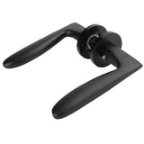 Entry Door Handle Lock Locking Lever Handle Set Reversible for Right Left Sided DoorsH Style V1294-YM0721-3114200099011
