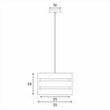Trio Pendant Light - White V558-LL002PL055W
