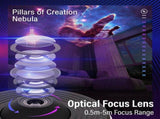 White USB Powered Galaxy Star Projector and Earth Globe Night Light with 12 HD Space Films, 1H / 2H V888-ELOSUNG52656