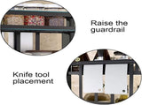 CARLA HOME 2-Tier Kitchen Spice Rack Organizer Storage Shelf for Condiments, Oil Bottles, Utensils, LSB-36233