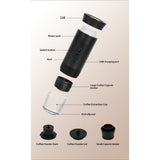 Portable Battery Coffee Maker Espresso Machine, Car Travel Coffee Mini Espresso Machines V1192-AZ-W-0022