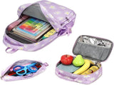 Backpack with Lunch Box for Teenage Girls Little Daisy School Book Bag and Lunch Bag Set for Kids V1258-DP02-C-627