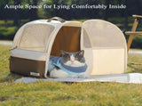 cat cage, foldable cat cat travel cage, Australian pet supplies, cat kennel, mesh cat V1106-135-WHI-56685
