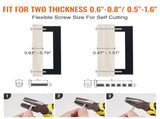 30 Pack Cabinet Pulls, 3in / 76mm Center to Center Slim Square Kitchen Cabinet Drawer, Stainless V952-CJLSBXGPS30PMEPXWV0