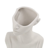 Human Head Face Flower Vases Portrait Vase Decorative Nordic Flower Pot Ornament Ceramics Statue V1192-AZ-W-13788