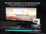 ACASIS EC-6104 Dual Bay 2.5/3.5" SATA HDD SSD Enclosure USB 3.2 5Gbps 60TB V28-ELEACAEC6104