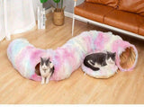 cat bed, fluffy cat bed, cat hide - away bed, multi - cat bed, pet furniture V1106-136-GRE-44379