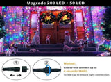 LED White Christmas Lights Outdoor, String Lights Plug in Extendable, 8 Modes Christmas Tree V1107-1246-1246-MLT-50M500