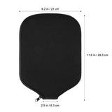 2Pcs Paddle Case Black Durable Rubber Cover Lightweight Holder for Beach and Park V1192-AZ-W-22618