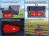 Solar Nocturnal Animal Repeller, Wild Animal Predator Deterrent with Red LED Lights,Waterproof. V1192-AZ-W-10724