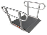 Kartrite 3ft Aluminium Wheelchair Ramp w/ Handrails 380kg Capacity 93.5cm Width WCR-01H-3FT-094-WHD
