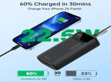 CHOETECH B731 40000mAh Power Bank PD22.5W with Digital Display V28-ELECHOB731