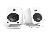 Kanto S6W Angled Desktop Speaker Stands for Large Speakers - Pair, White V398-KO-S6W