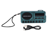 Emergency Radio Bluetooth Speaker Bluetooth 5.4 USB Portable FM Radio for Indoor Outdoor Travel V1294-YM0901-3115250071813