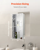 VEVOR Shower Niche, 33.0 x 63.5 x 10.2 cm Recessed Wall Niche Double-layer, with Hollowed-out V952-BXGLYBKYS2C198038001V0