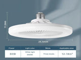 Fan Lamp Dining Room Living Room Bedroom Mute Ceiling Model Ceiling Fan Light Three Wind Speed Home V1294-YM0901-L6805W-1