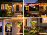 4Pack Solar Hanging Garden Lights, Gifts for Mom, 2 Pack Waterproof Solar Lights Outdoor Decor with V1107-112-64467-GRN-4PACK