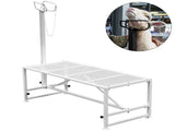Livestock Stand 51x23 inches, Trimming Stand with Straight Head Piece, Goat Trimming Stand Metal V952-YYZJJSCDLZBS00001V0