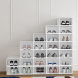 Artiss Shoe Box Rack DIY Set of 24 Stackable White Abel DIY-SHOE-BOX-24-WH