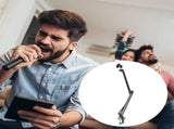 Black Microphone Boom Arm Stand for Radio Broadcasting and Recording V1369-AZ3-W-21681